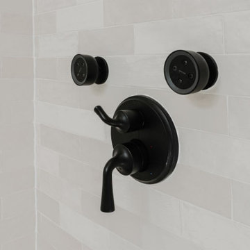 Precision-Mounted Matte Black Fixtures