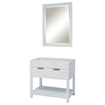 Le Bath by Sunny Wood - Kasey Series - 36" 1 Drawer Vanity with Open Shelf