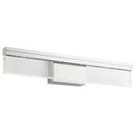 Kichler - Kichler 84158 LED Vanity, Chrome Finish - A linear, low profile Vanity Bar, Laris creates interest with its Chrome Finish and Clear Bubble glass diffuser. Bulbs Included, Number of Bulbs: n/a, Max Wattage: n/a, Bulb Type: LED
