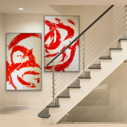 Preethi Arts - Ignite Harmony - 60x48 Original Large Modern abstract contemporary Painting - Paintings