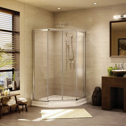 Fleurco Banyo Amalfi Neo 38" x 38" Frameless Neo Angle Sliding Shower Doors EAN3 - Shower Doors