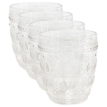 Fez Glass Old Fashion Set of 4, Clear