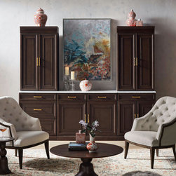 Hunter Modular Collection in Mocha - Buffets And Sideboards
