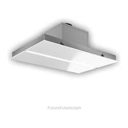 36&Prime; Savona White Ceiling Range Hood - Range Hoods And Vents