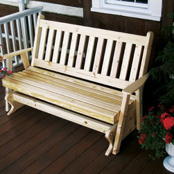 Pine Traditional English Glider - Outdoor Gliders