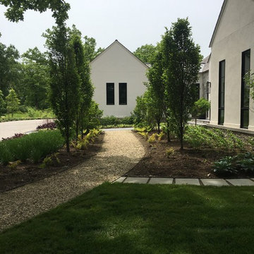 AFTER: Gravel path in the front yard (facing south)