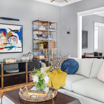 Cool Colorful Cozy Living Area
