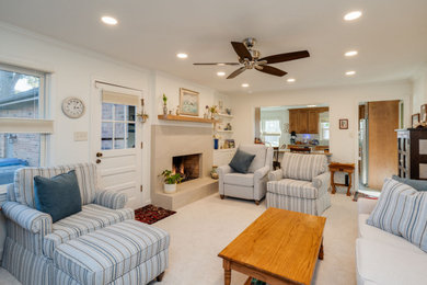 Example of a classic living room design in Other