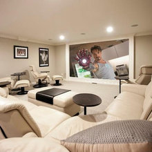 Downstairs media room