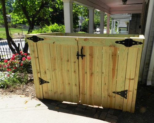 Garbage Can Enclosure | Houzz