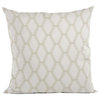 Pearl Diamond Shiny Fabric With Embroidery Luxury Throw Pillow, 20"x20"