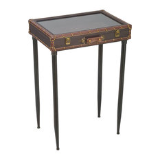50 Most Por Faux Leather Side Tables And End For 2018 Houzz Tripar International Inc Gl Top Suitcase Display Side Tables And End