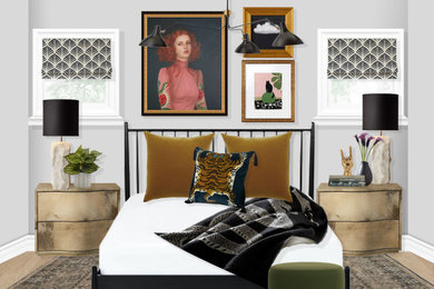 Light & Airy Eclectic Bedroom Rendering