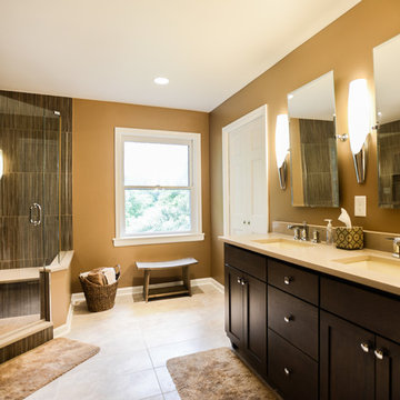 Earth Tones Master Bathroom