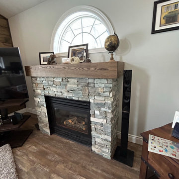 Beautiful Rustic-Modern Style Main Floor & Stairs Transformation