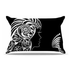 Kess InHouse Maria Bazarova Horoscope Virgin Featherweight Sham 30 X 20