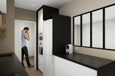 Réaménagement / Décoration d'une cuisine & espace à vivre d'un appartement