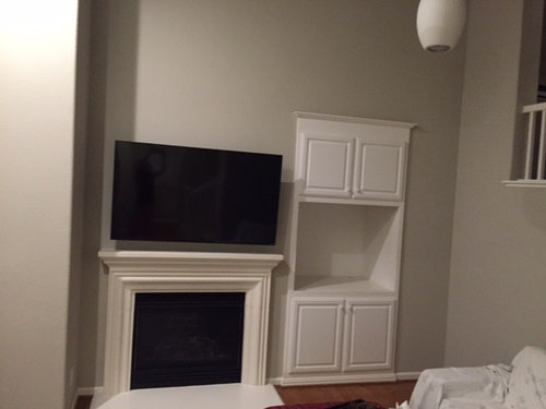 Idea To Convert Old Fashion Built In Tv Cabinet