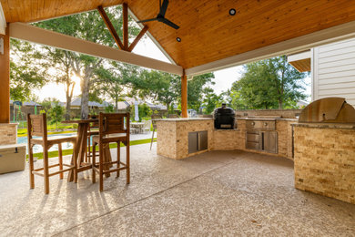 Inspiration for a rustic patio remodel in Houston