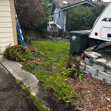 Side yard in Steilacoom