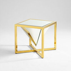 Cyan Design Titan Side Table in Brass - Products