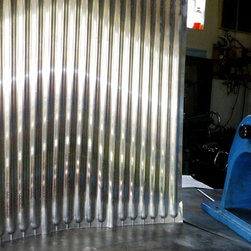 Handgefertigtes Aluminiumwellblech, Prototyp - Products