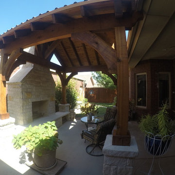 Cozy Pavilion with Fireplace