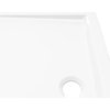 vidaXL Shower Base Pan with Center Drain Shower Tray White ABS Rectangular