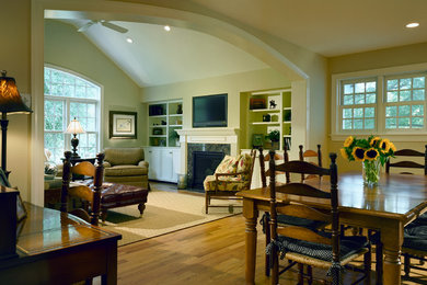Example of a classic family room design in Philadelphia