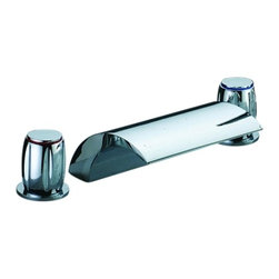 Sabiana Chrome Widespread Basin Faucet - Bathtub Faucets