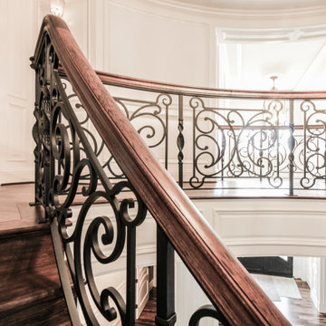 Project #74 | Circular Staircase with Hand-Forged Metal Panels