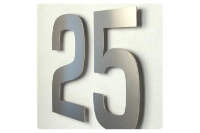 Extra Large Stainless Steel House Numbers