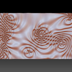 Flow 6374 wavy 3D relief - Wall Sculptures