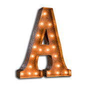 Vintage Marquee Letter by Vintage Marquee Lights