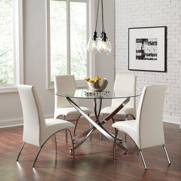 Walsh Contemporary Chrome Dining Table Model #18106440