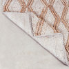 Hand Woven Ivory & Brown High/Low Diamond Geometric Jute Rug by Tufty Home, Bleach/Natural, 2.5x9