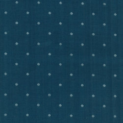 ROTH & TOMPKINS TEXTILES - Saybrook Fabric, China Blue, 54''x36'' - Upholstery Fabric