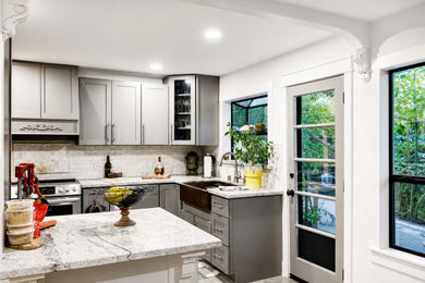 Inspiration for a mid-century modern kitchen remodel