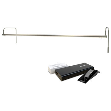 43" Tru-Slim Gallery Light, Satin Nickel With Rechargeable Battery