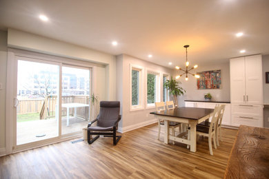 Inspiration for a modern dining room remodel in Ottawa