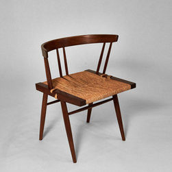 Black Walnut and Woven Chair, George Nakashima - Living Room Chairs