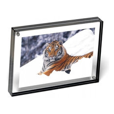 Shop Two Sided Picture Frame on Houzz - Canetti - Graphite Edge Magnet Frame, Graphite Edge, 5