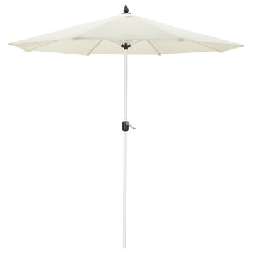 Ella Umbrella, White Pole White Fabric