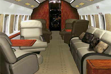 Concept Design of the Interior Of A Challenger Jet Aircraft