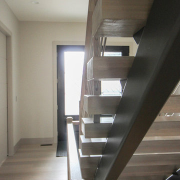 Project #66 | Modern Staircase with Twin Metal Stringers