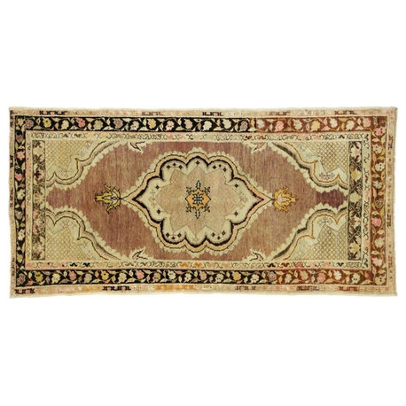 Vintage Turkish Oushak Runner, 02'09 x 05'06