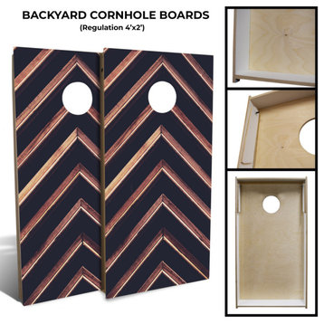 Rustic Angled Cornhole Board Set, Includes 8 Bags