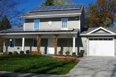 Traditional exterior home idea in New York