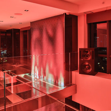 Miami Penthouse Mancave Lutron Crestron Steinway Apple James