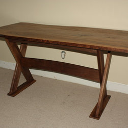 Rustic Walnut Trestle Desk - Products